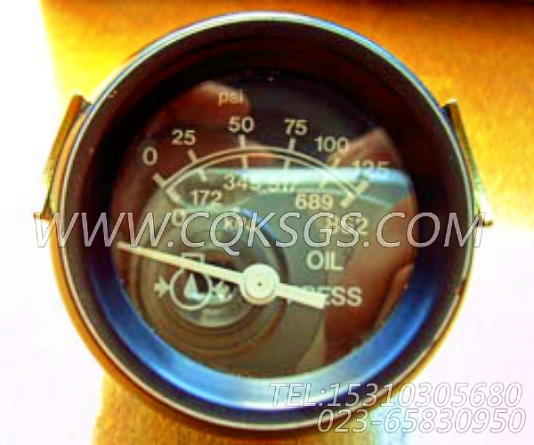 3015232油压表,用于康明斯NT855-M300动力仪表板组,【船用主机】配件-0