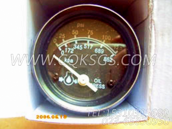 3015232油压表,用于康明斯NT855-M300动力仪表板组,【船用主机】配件-1