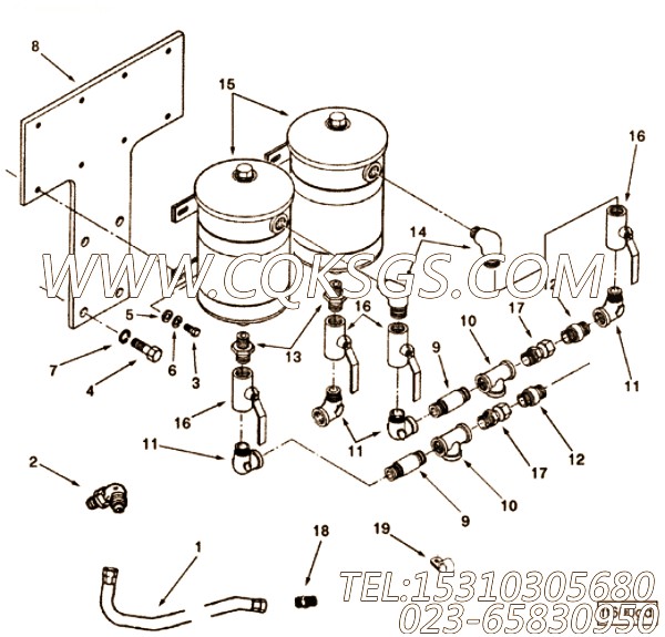 3178499夹子,用于康明斯KTA38-P1070发动机性能件组,【应急水泵机组】配件