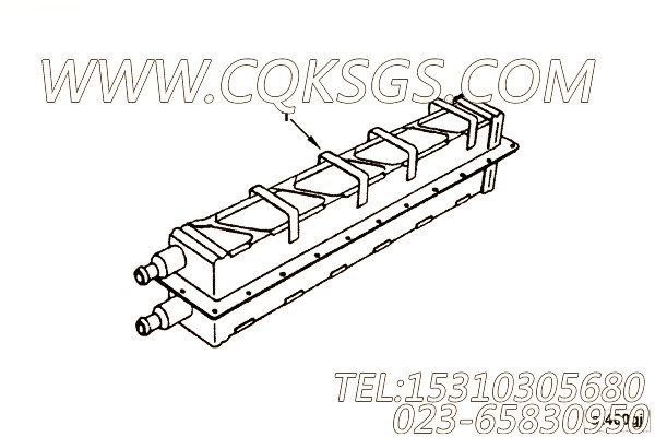 3001299中冷器芯,用于康明斯KTA19-M500柴油发动机性能件组,【船用主机】配件