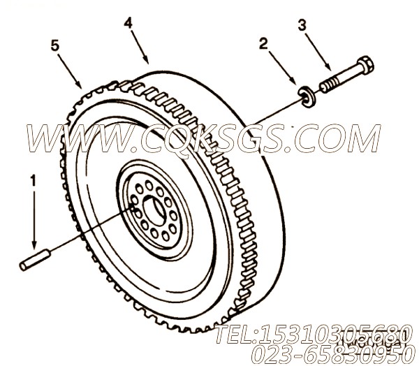 Assy, Flywheel & Ring Gear