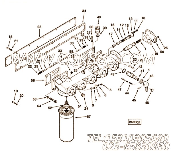 205659压缩弹簧,用于康明斯KTA38-P1070发动机机油滤清器组,【应急水泵机组】配件