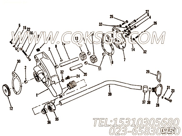 197230密封垫,用于康明斯NTA855-G4发动机机油盘组,【发电机组】配件