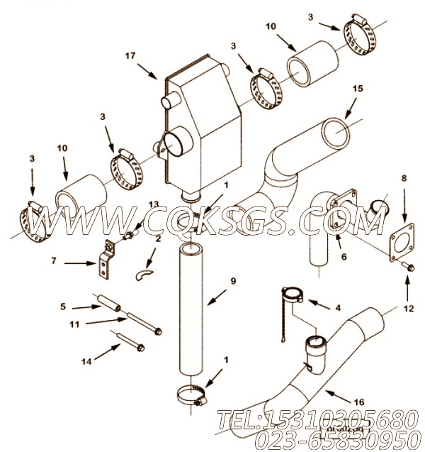 【柴油机ISZ13-G2的齿轮室组】 康明斯六角法兰面螺栓,参数及图片