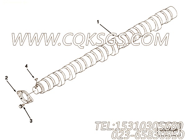 3822067带垫螺栓,用于康明斯M11-C330主机性能件组,【摊铺机】配件