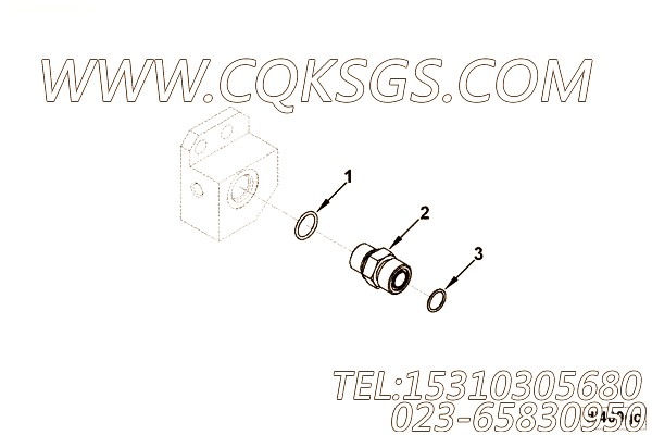 3630740O型密封圈,用于康明斯KTA38-C1050发动机STC 供油接头组,【打桩机】配件