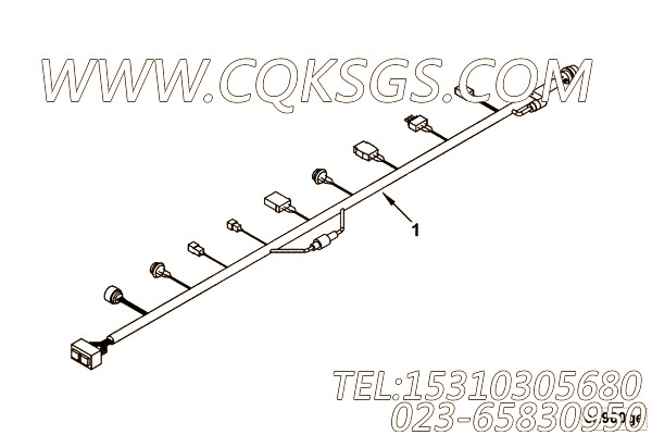 【发动机QSB4.5-G6的电子附件组】 康明斯线束,参数及图片