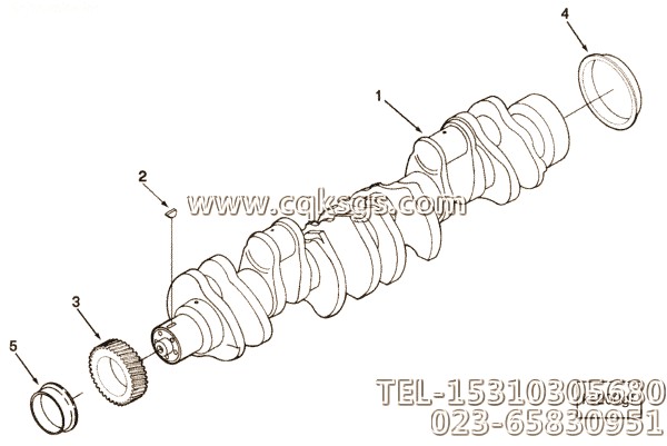 康明斯3073707曲轴