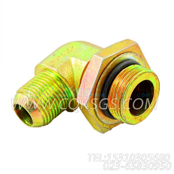 3032628阳性弯接头,用于康明斯KTA38-G5-800GF主机燃滤器管路组,【动力电】配件-1