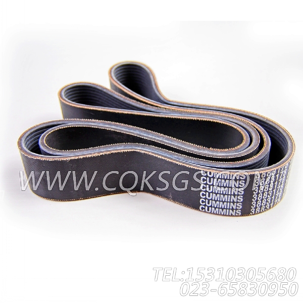 【V型棱皮带】康明斯CUMMINS柴油机的3883178 V型棱皮带-0