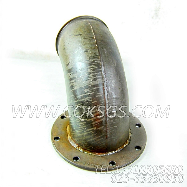 3026237排气管接头,用于康明斯KTA19-C525动力排气管弯接头组,【上海三一矿用自卸车】配件-2