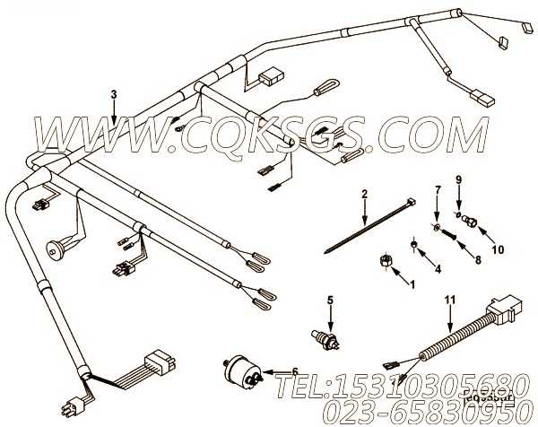 【扁圆头螺栓】康明斯CUMMINS柴油机的3924764 扁圆头螺栓