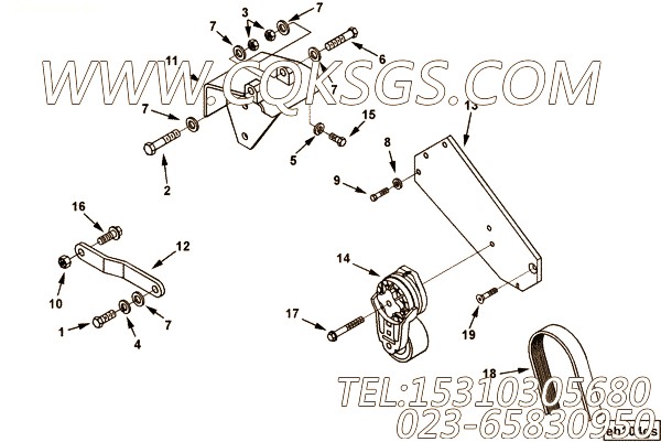 Bracket, Belt Tensioner
