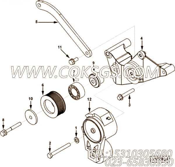 Brace, Alternator