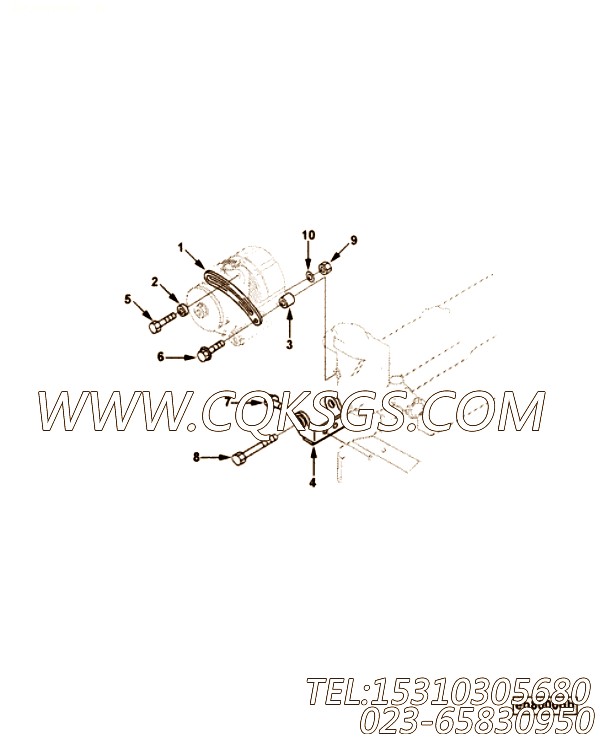 【六角法兰六角螺钉】康明斯CUMMINS柴油机的C0143501060 六角法兰六角螺钉