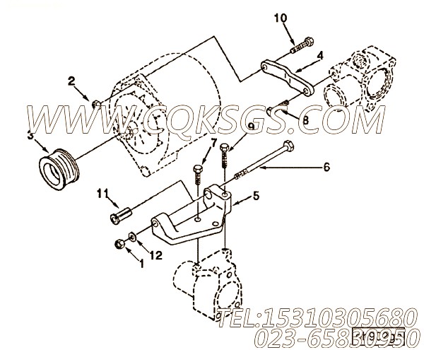 Brace, Alternator