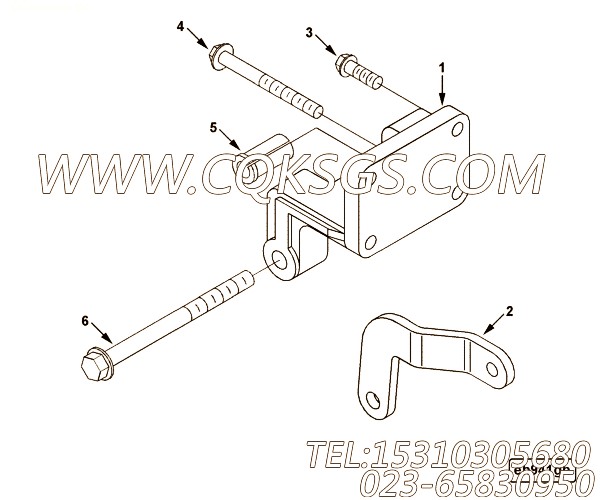 【发电机支撑】康明斯CUMMINS柴油机的3357510 发电机支撑
