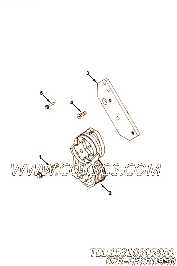 【皮带张紧轮】康明斯CUMMINS柴油机的3973822 皮带张紧轮