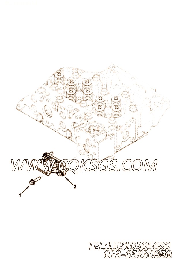 【充电机支架】康明斯CUMMINS柴油机的3979517 充电机支架