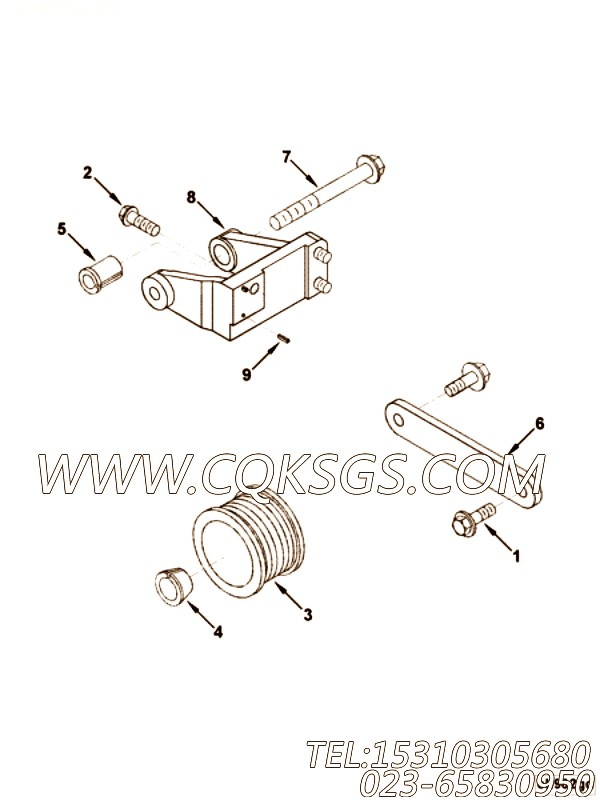Brace, Alternator