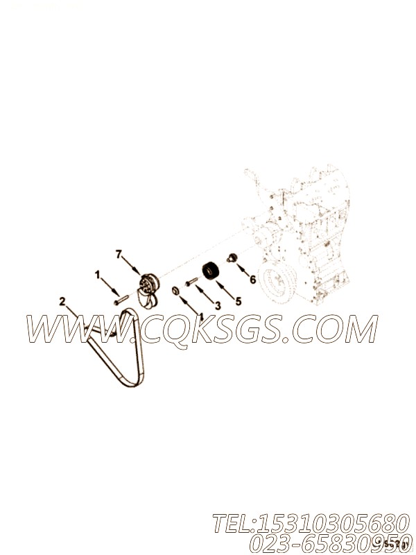 【V型棱皮带】康明斯CUMMINS柴油机的3290083 V型棱皮带