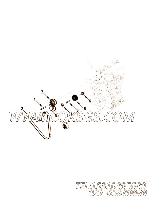 【V型棱皮带】康明斯CUMMINS柴油机的3289089 V型棱皮带