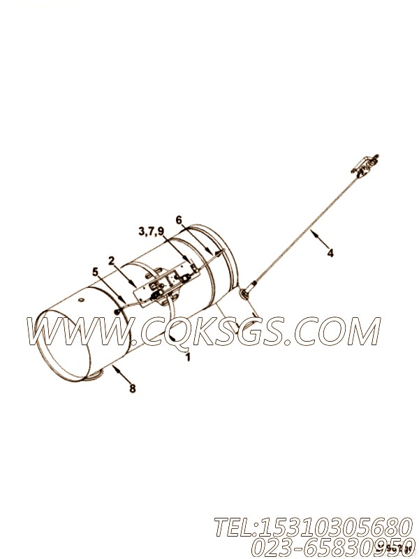 【催化剂模块】康明斯CUMMINS柴油机的2880402 催化剂模块