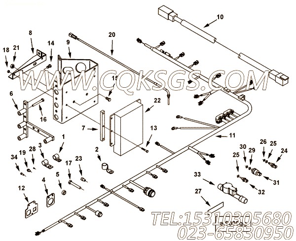 【六角头螺栓】康明斯CUMMINS柴油机的3093735 六角头螺栓