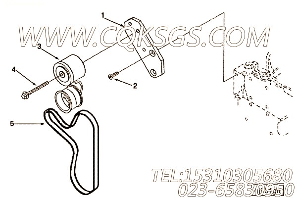 Bracket, Belt Tensioner