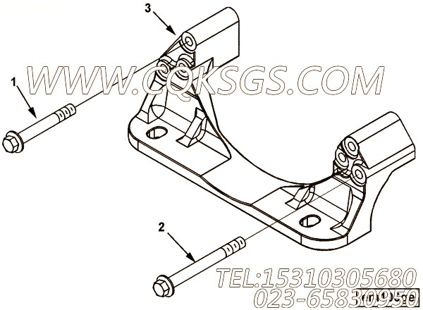 【前置引擎支持】康明斯CUMMINS柴油机的3681611 前置引擎支持