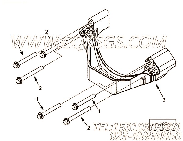 【前置引擎支持】康明斯CUMMINS柴油机的3681943 前置引擎支持
