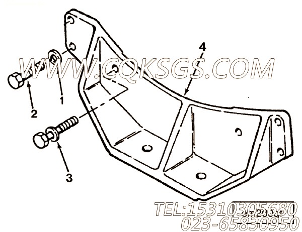 【前置引擎支持】康明斯CUMMINS柴油机的3045930 前置引擎支持