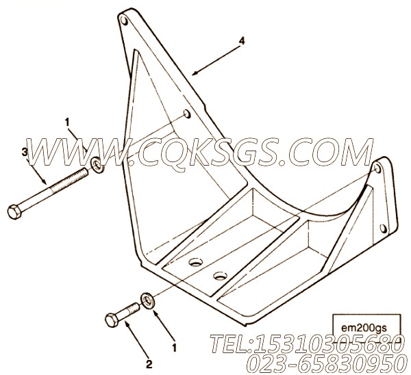 【六角头螺栓】康明斯CUMMINS柴油机的3820989 六角头螺栓