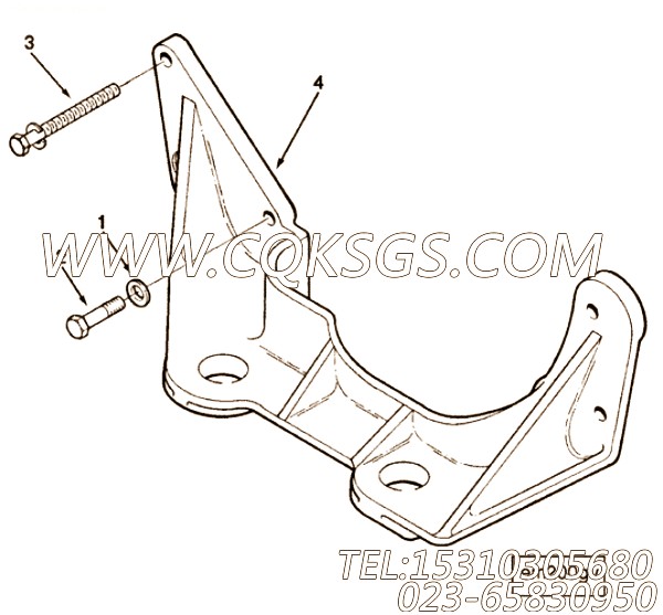 【前置引擎支持】康明斯CUMMINS柴油机的3882820 前置引擎支持