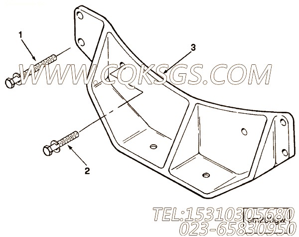 【前置引擎支持】康明斯CUMMINS柴油机的3063609 前置引擎支持