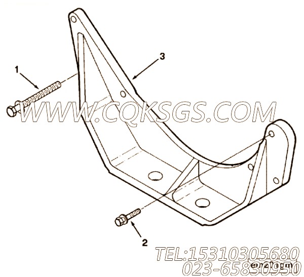 【前置引擎支持】康明斯CUMMINS柴油机的3892809 前置引擎支持