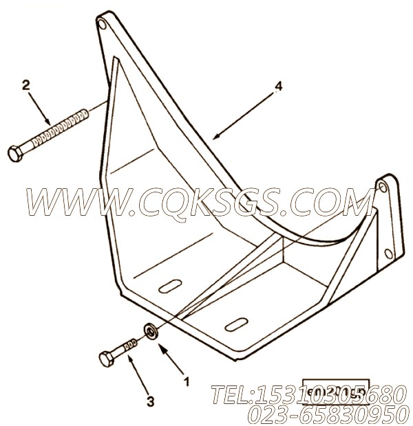 【前置引擎支持】康明斯CUMMINS柴油机的3819975 前置引擎支持