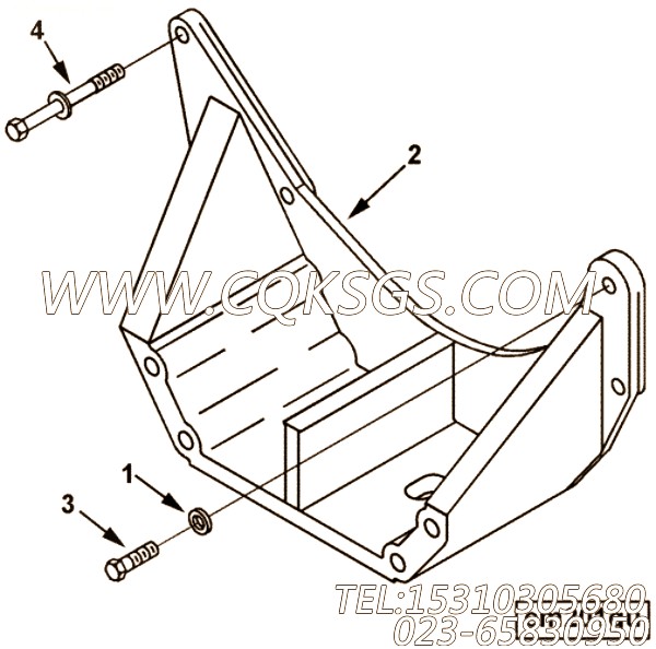 【前置引擎支持】康明斯CUMMINS柴油机的3401199 前置引擎支持