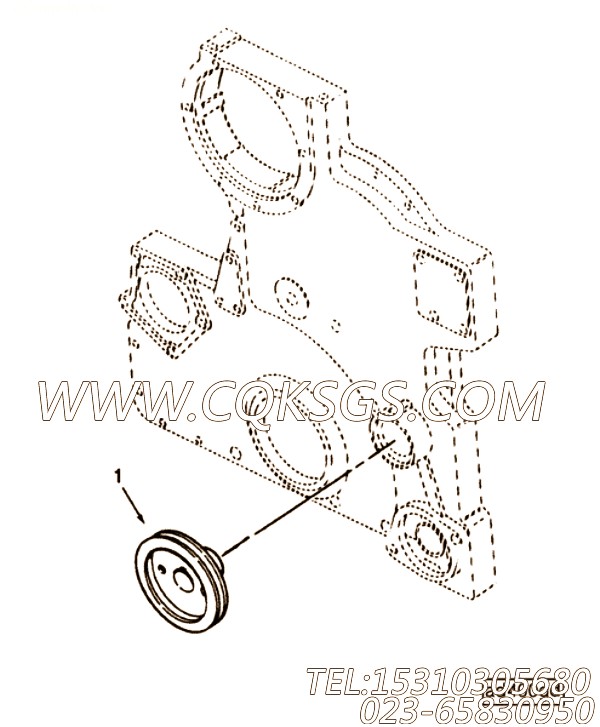 【充电机皮带轮】康明斯CUMMINS柴油机的3011633 充电机皮带轮