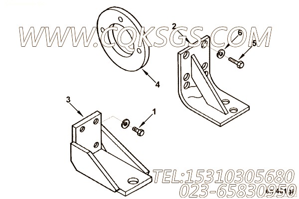 Support, Flywheel Housing