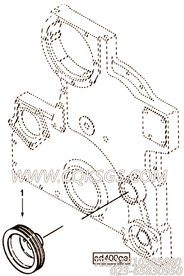 【附件传动皮带轮】康明斯CUMMINS柴油机的3024693 附件传动皮带轮