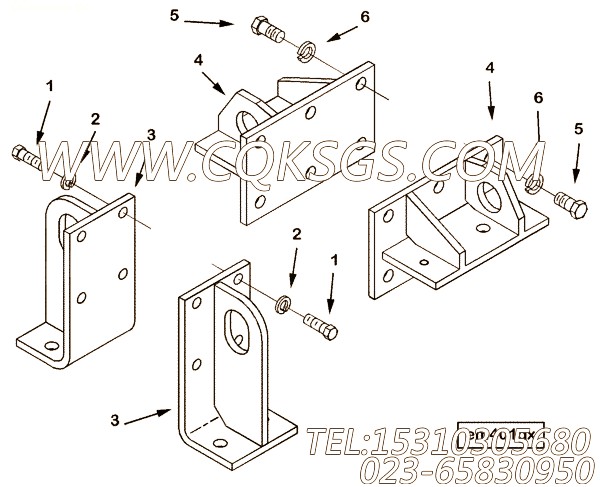 Support, Flywheel Housing