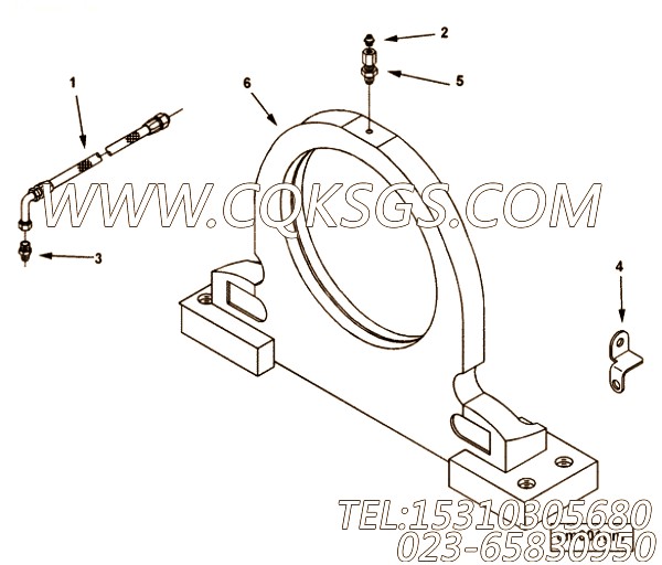 【前置引擎支持】康明斯CUMMINS柴油机的4017547 前置引擎支持
