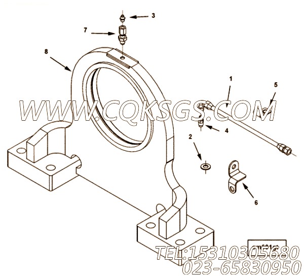 【前置引擎支持】康明斯CUMMINS柴油机的4964084 前置引擎支持