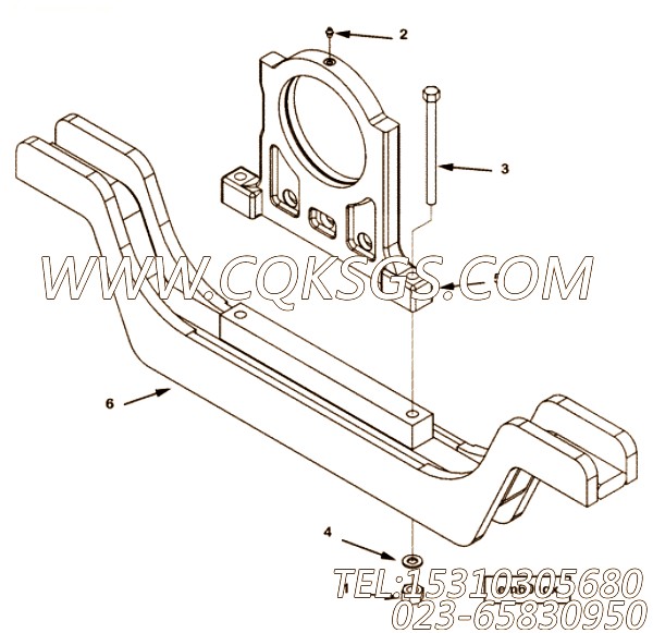【前置引擎支持】康明斯CUMMINS柴油机的4978310 前置引擎支持