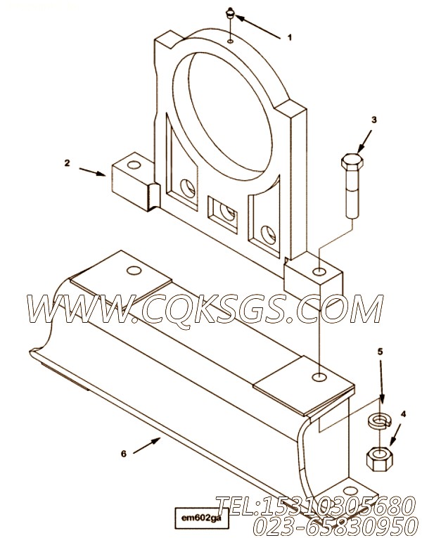 【前置引擎支持】康明斯CUMMINS柴油机的4911809 前置引擎支持