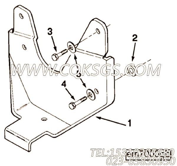 【引擎支撑架】康明斯CUMMINS柴油机的C0403266400 引擎支撑架