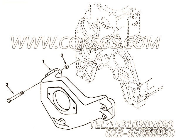 【前置引擎支持】康明斯CUMMINS柴油机的3910001 前置引擎支持