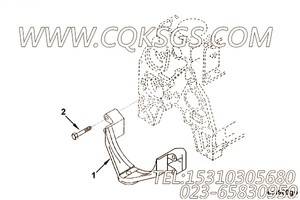 【前置引擎支持】康明斯CUMMINS柴油机的3354859 前置引擎支持