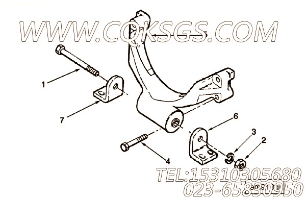 【前置引擎支持】康明斯CUMMINS柴油机的3276878 前置引擎支持